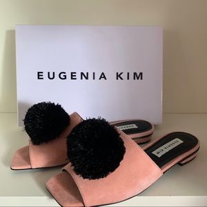 Eugenia Kim ostrich feather slides